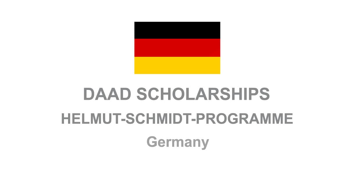 daad helmut schmidt scholarship 2023-2024