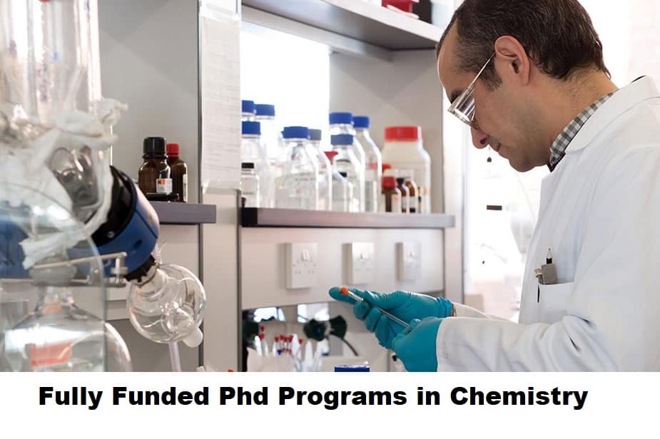 fully funded phd programs in chemistry