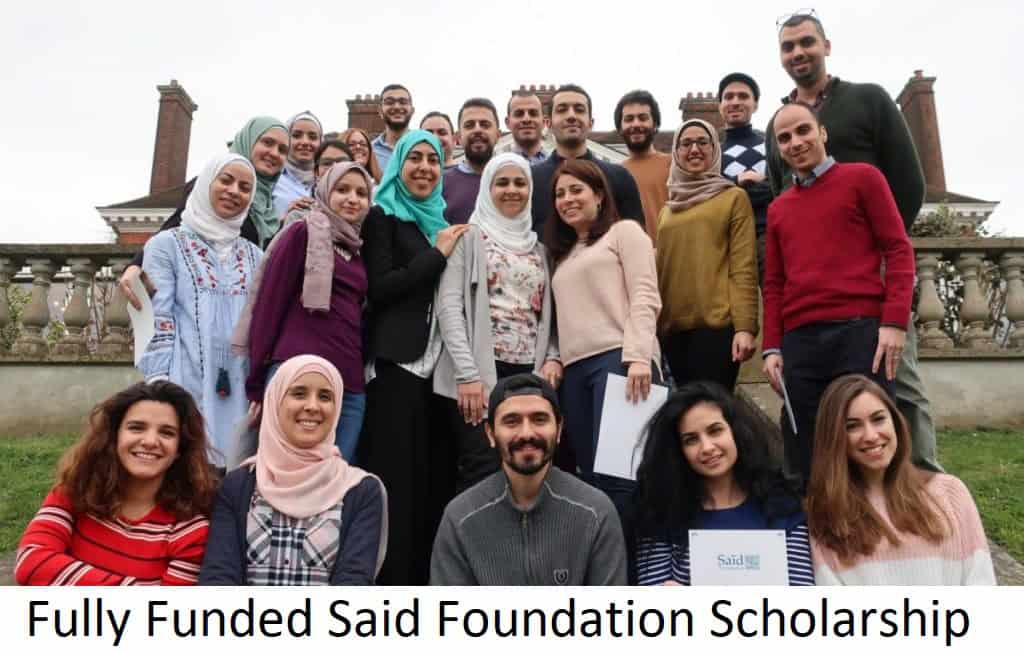 Fully Funded Said Foundation Scholarship